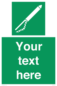 Custom sign safe condition Line throwing appliance